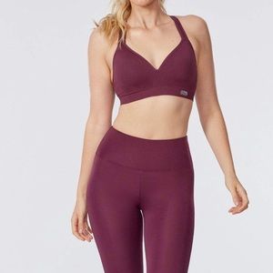 NWT Marika Burgundy Sports Bra